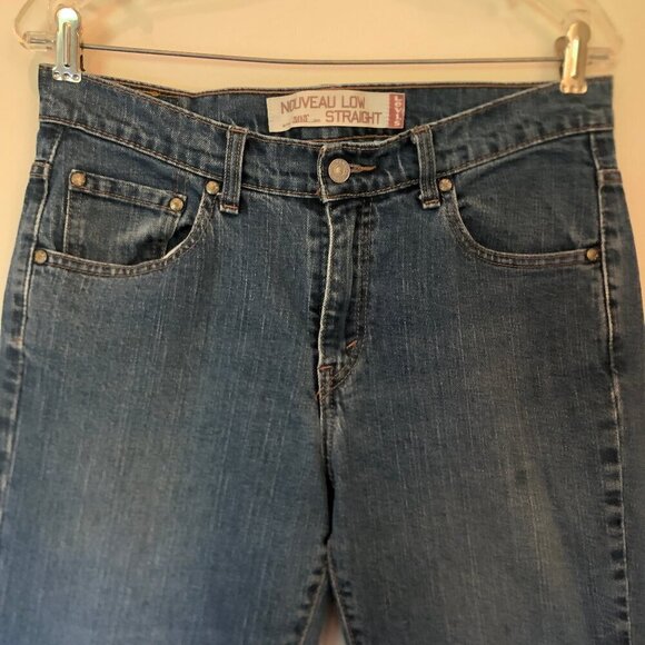 Levi's 505 jeans--nouveau low straight--sz 8 - Picture 3 of 13